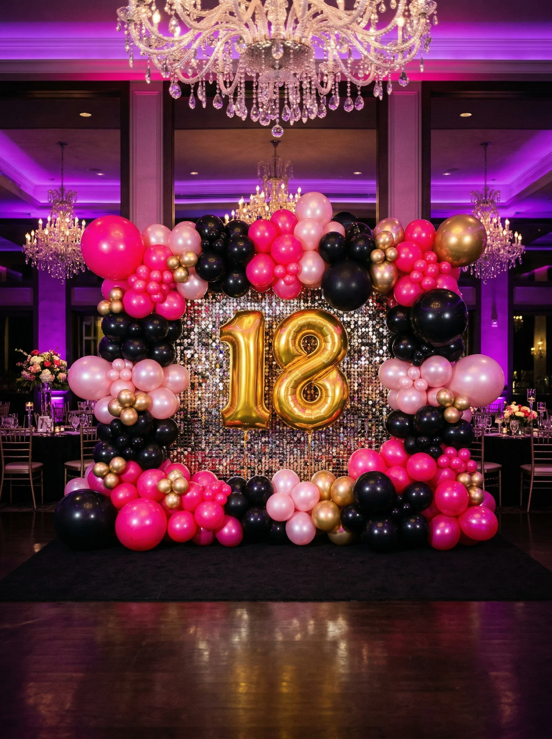 Ścianka balonowa LED